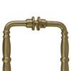 CRL V1C6X6BBRZ Brushed Bronze 6" Victorian Style Back-to-Back Pull Handle