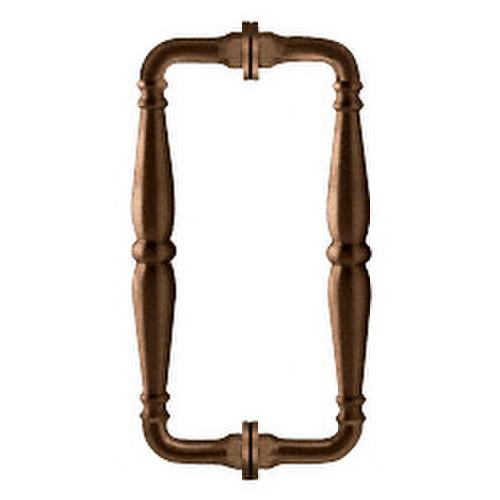 CRL V1C6X6BBRZ Brushed Bronze 6" Victorian Style Back-to-Back Pull Handle