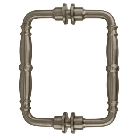 CRL V1C6X6BN Brushed Nickel 6" Victorian Style Back-to-Back Pull Handle