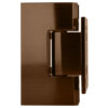 CRL V1E074ABC0 Antique Brushed Copper Vienna 074 Series Short Back Plate Wall Mount Hinge