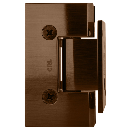 CRL V1E074ABC0 Antique Brushed Copper Vienna 074 Series Short Back Plate Wall Mount Hinge