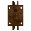 CRL V1E074ABC0 Antique Brushed Copper Vienna 074 Series Short Back Plate Wall Mount Hinge