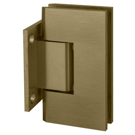 CRL V1E074BBRZ Brushed Bronze Vienna 074 Series Wall Mount Short Back Plate Hinge