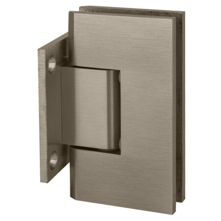 CRL V1E074BN Brushed Nickel Vienna 074 Series Wall Mount Short Back Plate Hinge