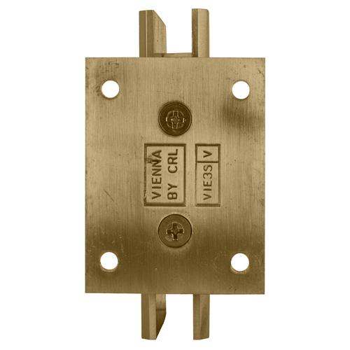 CRL V1E074ABC0 Antique Brushed Copper Vienna 074 Series Short Back Plate Wall Mount Hinge