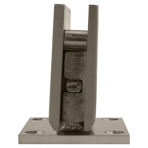 CRL V1E074ABC0 Antique Brushed Copper Vienna 074 Series Short Back Plate Wall Mount Hinge