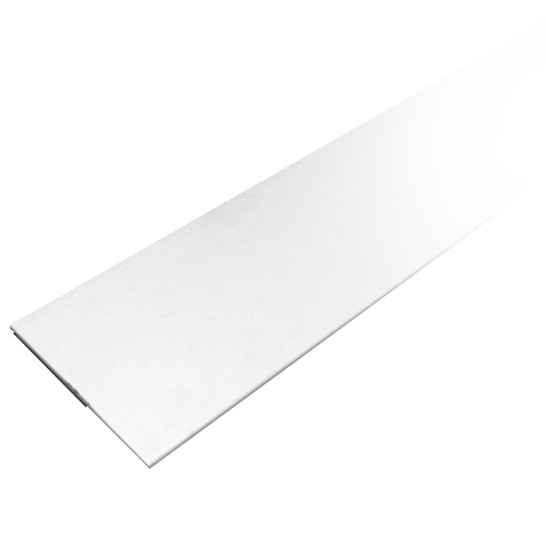 TrimQuick VG175W White 1-3/4" Flat Vinyl Trim - 144" Stock Length