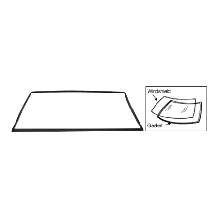 CRL WCR461 1984-1990 Dodge Raider & Mitsubishi Montero FCW461 (Chrome) Windshield Gasket