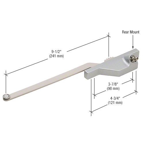 CRL WH30022L Bronze Left Hand Single Arm Roto Operator