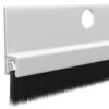 CRL WS377DV72 72" Extruded Dark Bronze Anodized and Nylon Brush Door 5/8" Bristle Weatherstrip