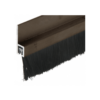 CRL WS377DV72 72" Extruded Dark Bronze Anodized and Nylon Brush Door 5/8" Bristle Weatherstrip