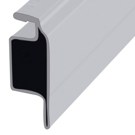 Brixwell WSFL8W-CCP12-XCP5 White 5/16" Reversed Lip Screen Frame -  12" Stock Length - pack of 5