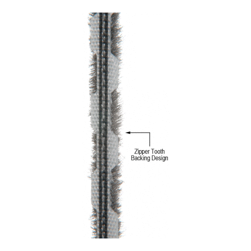 CRL Z78159C Zipper Pile Weatherstrip .187" Backing - .200" Pile Height - 100' Roll