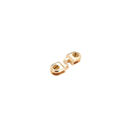 CRL ZLC6BR Brass Z-Line Hasp Display Connector