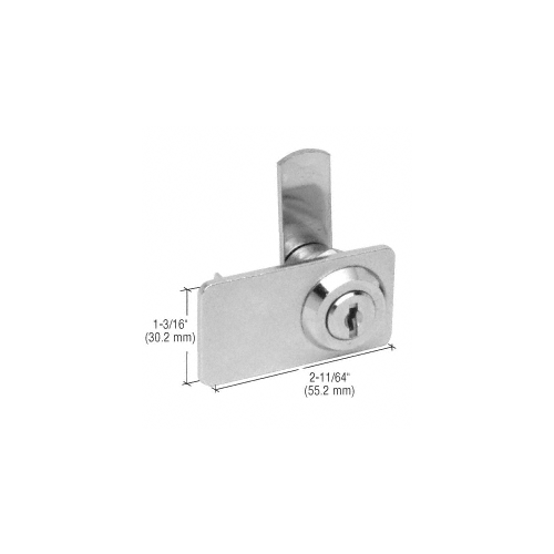 CRL 0916BCKA Black Keyed Alike Double Door Cam Lock