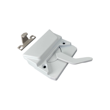 CRL H3953 Right Hand White Casement Window Lock 2-3/8" Screw Holes