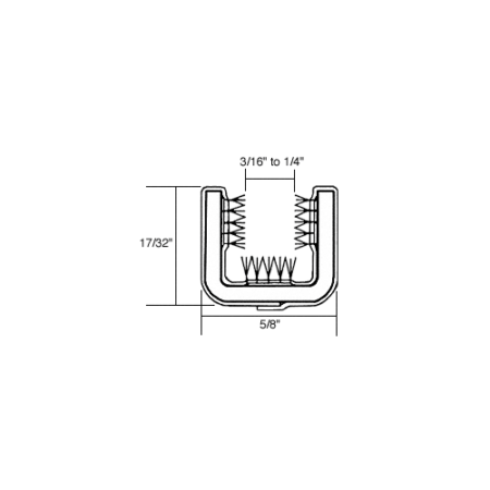 CRL 10G108 108" Channel for 1950-1962 Chevy and GMC Trucks without Framed Glass