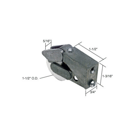 CRL D1621 1-1/2" Nylon Sliding Glass Door Roller with 3/4" Wide Housing for Fleetwood & Fullview Doors