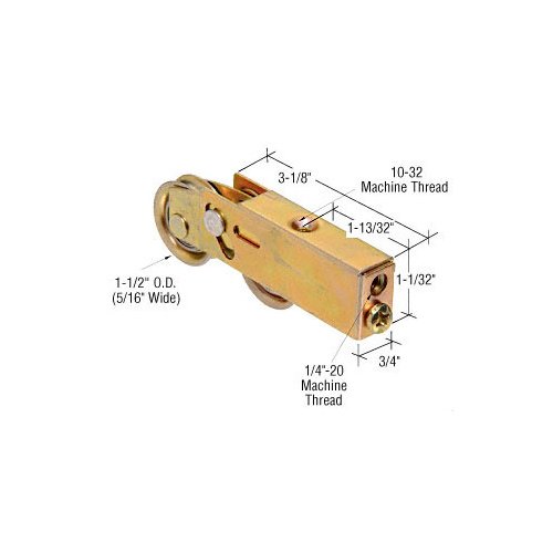 CRL D1739 1-1/4" Tandem Nylon Sliding Glass Door Roller with 3/4" Wide Housing