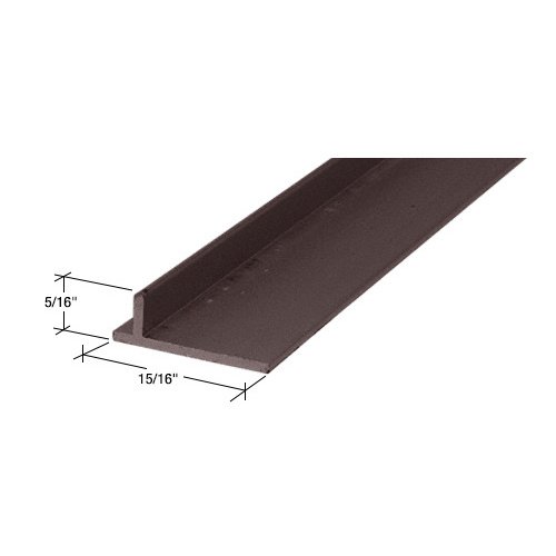 CRL PLD1660 Aluminum 96" Sliding Screen Door Rail - 96" Length