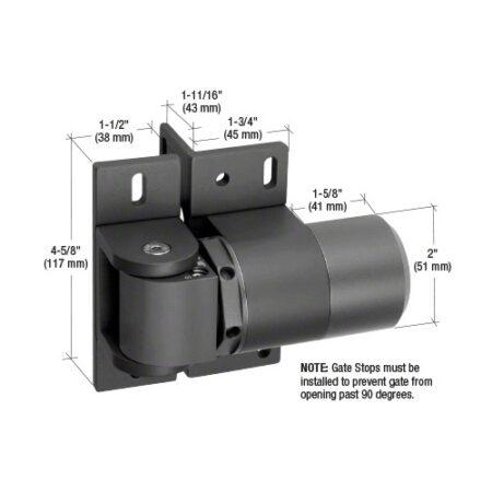 SureClose HC1500BL Hydraulic Gate Hinge-Closer