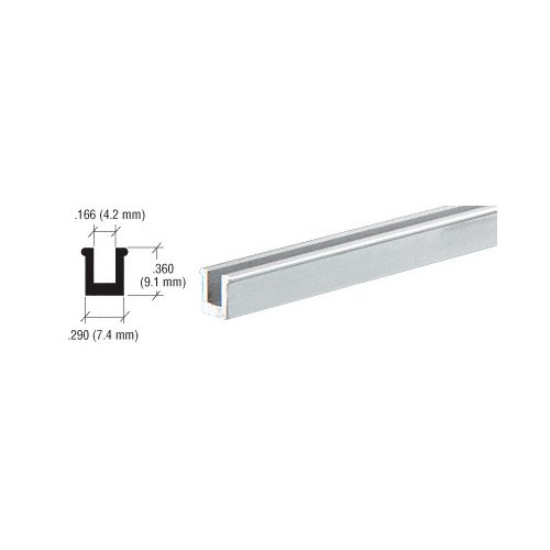 CRL D3031A Satin Anodized Aluminum Snap-In Extrusion 144" Stock Length
