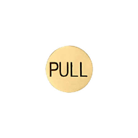 CRL 2EPSBPL Satin Brass 2" Round Pull Indicator