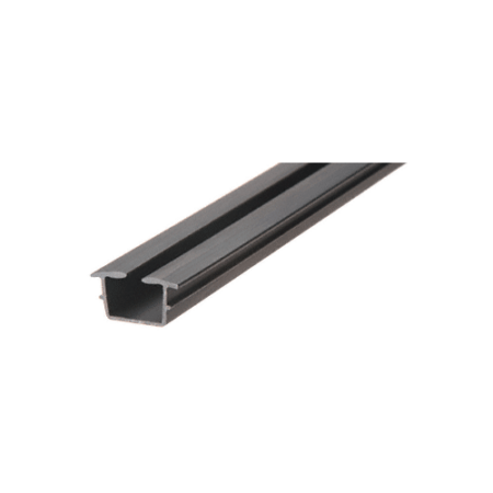 Brixwell 38BV-CCP36 Black Bottom Vinyl for 3/8" Monolithic and 7/16" Thick Laminated Glass -  36" Stock Length