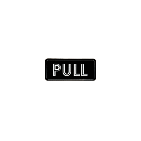 CRL 567HA Horizontal "PULL" Decal