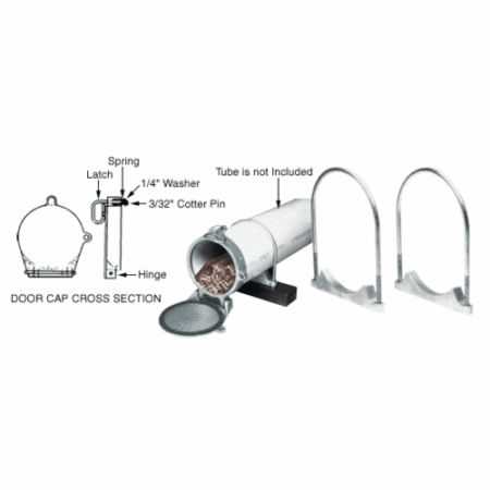 CRL 658SU Tube Container System (Two Saddle Brackets and U-Bolts)