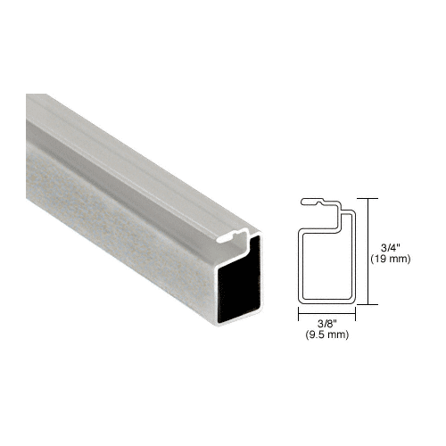 Brixwell A346M-CCP72-XCP5 Mill 3/4" x 3/8" Extruded Screen Frame  72" Stock Length - pack of 5