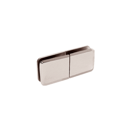 CRL BGC188PN Polished Nickel Square Beveled 180 degree Glass-to-Glass Movable Transom Clamp