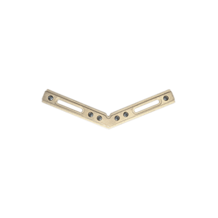 CRL BHC135 135 degree Brass Fixed Corner for the Deluxe Header Kit