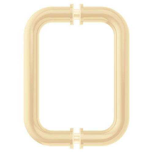 CRL BM6X6SB Satin Brass 6" BM Series Tubular Back-to-Back Pull Handle