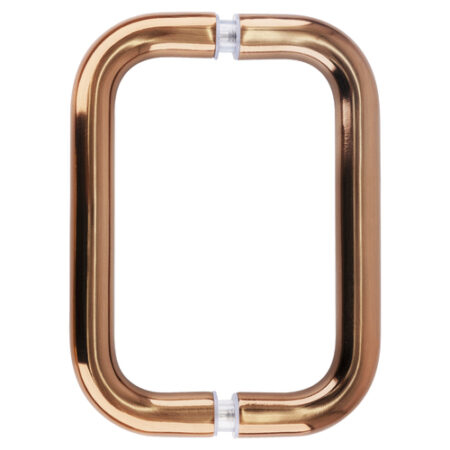 CRL BPD6ABC0 Antique Brushed Copper 6" Back-to-Back Solid Brass 3/4" Diameter Pull Handles Without Metal Washers