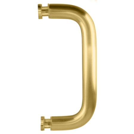 CRL BPS6SB Satin Brass 6" Single-Sided Solid 3/4" Diameter Pull Handle Without Metal Washers