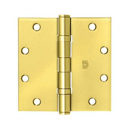 CRL CB53 Polished Brass 5" x 5" Commercial Bearing Hinge