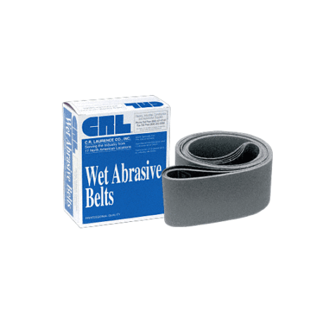 CRL CRL4X13280X 4" x 132" 80X Grit Wet Abrasive Belts for Upright Belt Sanders - 5/Bx