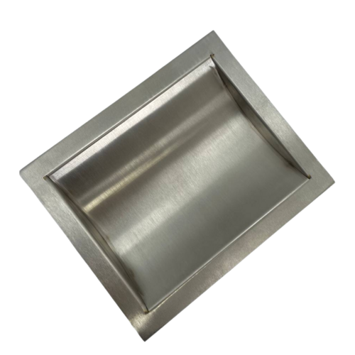 CRL CTDB12 Brushed Stainless Steel 12" Wide x 10" Deep x 1-9/16" High Standard Drop-In Deal Tray