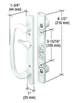 CRL C1283 Brass Plated 8-1/2" Mortise - Style Handle