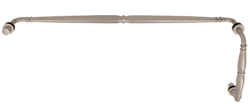 CRL V1C8X24CH Polished Chrome Victorian Style Combination 8" Pull Handle 24" Towel Bar