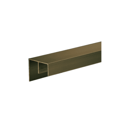 Brixwell D161312DU-CCP36-XCP4 Dark Bronze Surface Mount Double Channel Extrusion  36" Stock Length - pack of 4