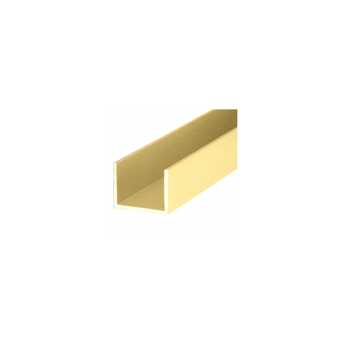 Brixwell D327GA-CCP95 Gold Anodized 3/4" Extrusions, Aluminum, Metal, 31-CH20-AL, KN102111, 3/4" U-Channel 95" Stock Length