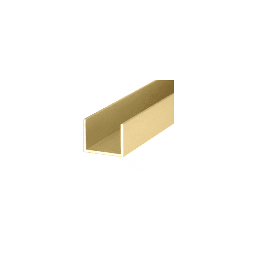 Brixwell D327GA-CCP95 Gold Anodized 3/4" Extrusions, Aluminum, Metal, 31-CH20-AL, KN102111, 3/4" U-Channel 95" Stock Length