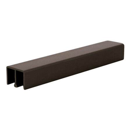 Brixwell D618DU-CCP84 Duranodic Bronze Aluminum Upper Track for 1/4" Sliding Panels  84" Stock Length