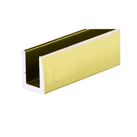 Brixwell D622GA-CCP95-XCP5 Gold Anodized 1/4" Single Channel With 5/8" High Wall  95" Length - pack of 5