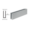 Brixwell D623DU-CCP72-XCP50 Duranodic Bronze 1/4" Single Channel with 1" High Wall  72" Stock Length - pack of 50