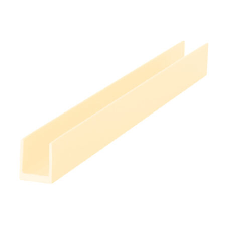 Brixwell D631BGA-CCP24 Brite Gold Anodized 1/4" Single Aluminum U-Channel  24" Stock Length