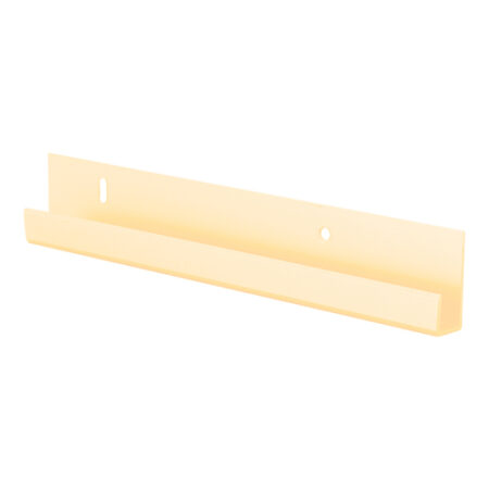 CRL D636BGA Brite Gold Anodized 1/4" Standard Aluminum J-Channel 144" Stock Length