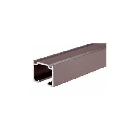 Brixwell D6DU-CCP48 Duranodic Bronze Masteroll Enclosed Double Overhead Track for Pass-Thru Windows  48" Stock Length